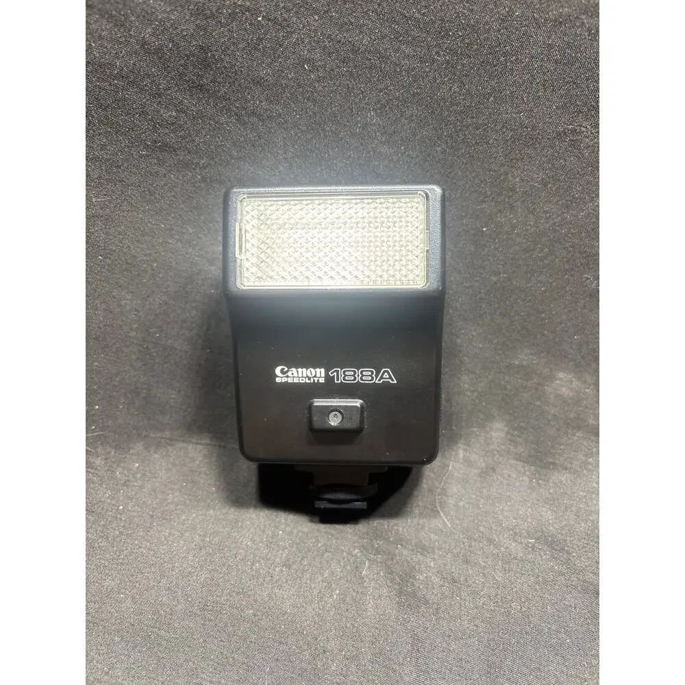 Canon Speedlite 188A Electronic Flash Unit w/ Case for AE-1 AE-1P A-1 Not Tested